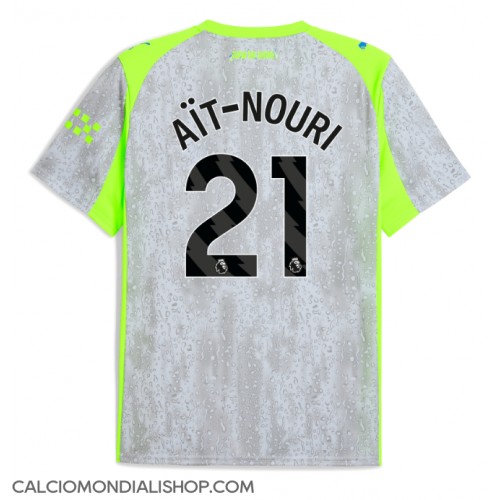 Maglie da calcio Manchester City Rayan Ait-Nouri #21 Terza Maglia 2025-26 Manica Corta